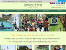 Tablet Screenshot of lambourne-end.org.uk